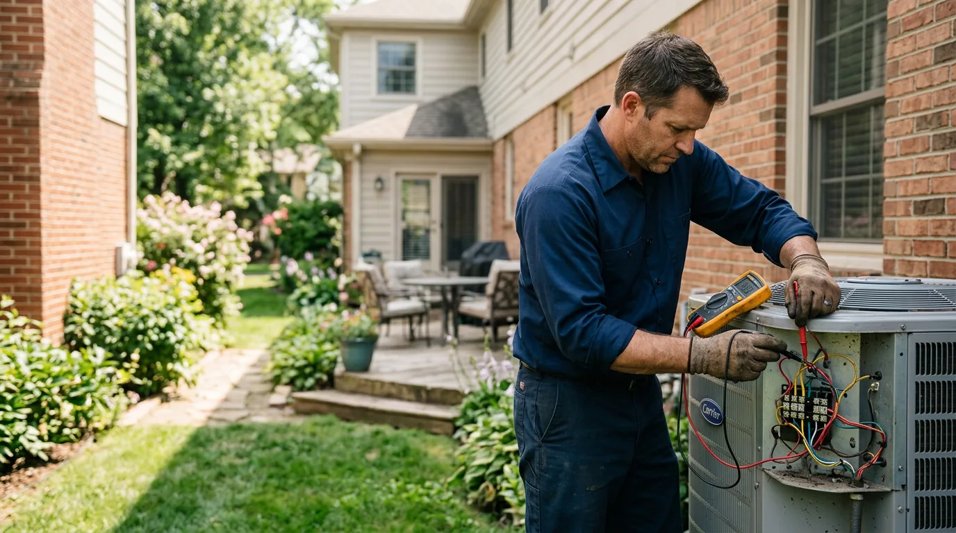 HVAC technician working near Grand Blanc, MI